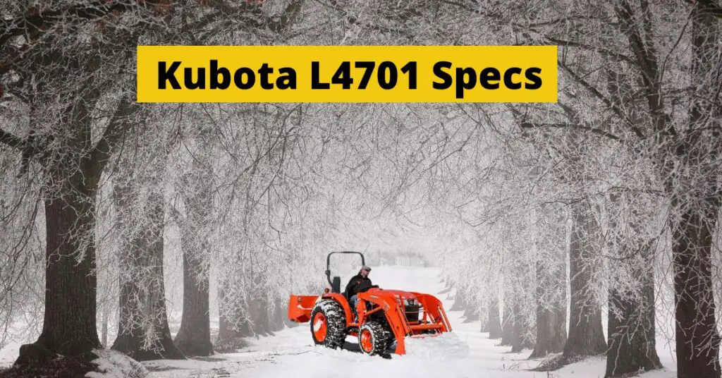 Kubota L4701 Specs Compact Diesel Tractor Features Construction Catalogs