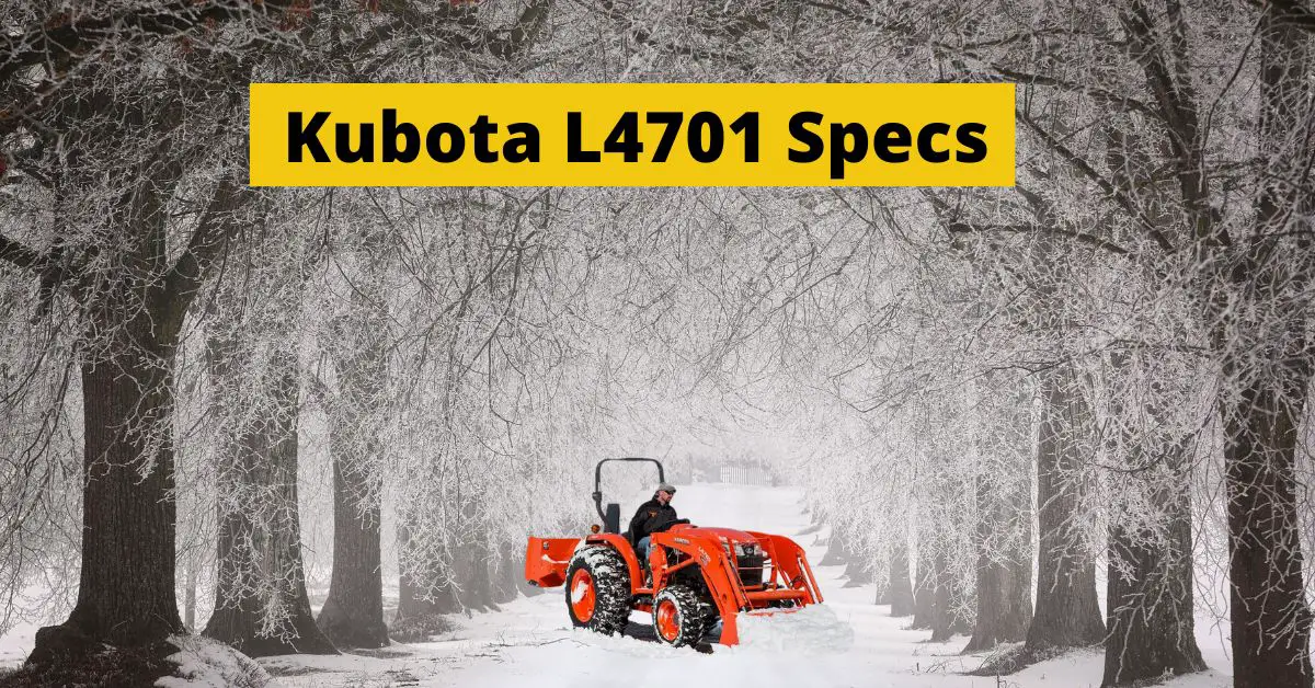 Kubota L4701 Specs: Compact Diesel Tractor Features