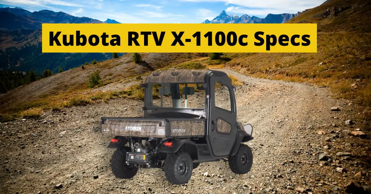 Kubota RTV-X1100c Specs: Diesel utility vehicle features